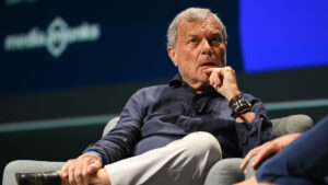 Sir Martin Sorrell onstage at Cannes Lions 2022