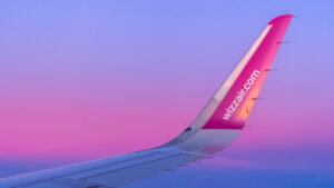 Wizz Air plane wing