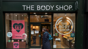 The outside of a The Body Shop store